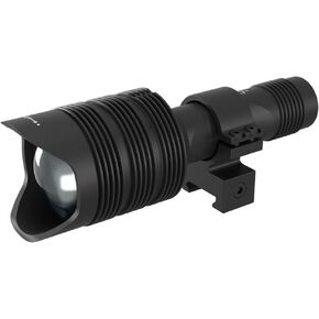 Infrared Illuminator for Hunting, Law Enforcement,Military use, Includes IR Illuminator, Easy Rail mounting System, Single Lithium Battery and Battery Charger,Black