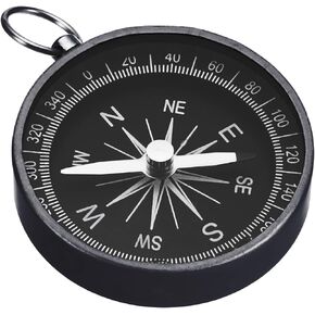 PATIKIL Pocket Compass, Survival Sports Navigation Compass with Key Ring for Outdoors Camping Hiking