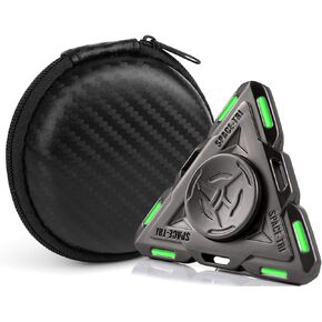 Spaceship Fidget Spinner Absorb Solar Light Glow In The Dark Spinning Toys Sensory Gadget Finger Hand Spinner Metal With Luminous Light,Best Gift ADHD Anxiety Focus Party Favors Prizes for Kids Adults