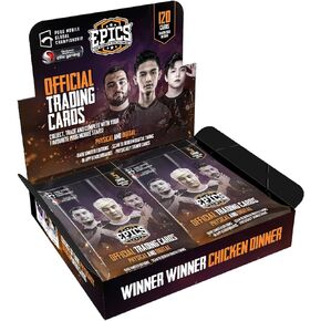 PUBG Mobile NFT Hybrid Trading Cards - Box of 120 Trading Cards, Black