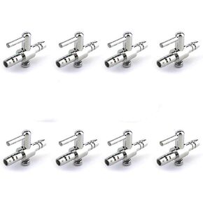 Aquarium Fish Tank Air Flow Control Lever Pump Single Way Valve, 8pcs