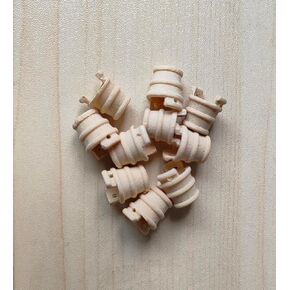 GAWEGM Wooden Ship Model Accessories - 8 mm x 7 mm Wooden Bucket 10 pcs