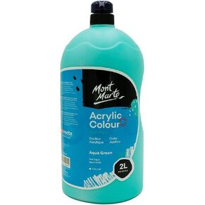 Mont Marte Discovery School Acrylic, Magenta, 1/2 Gallon (2 Liter). Ideal for Students and Artists. Excellent Coverage and Fast Drying. Pump Lid Included.