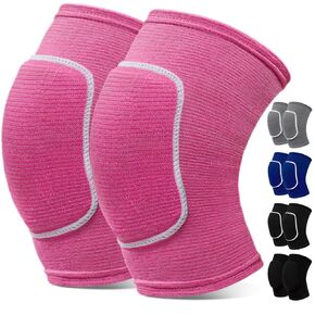 Volleyball Knee Pads,Knee Pads for Women,Men,Kids,Girls,Knee Brace for Basketball Volleyball Football Dance Yoga Tennis Running Cycling Workout Climbing (Black, Medium)