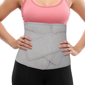 Abdominal Binder Post Surgery Tummy Tuck - Postpartum Belly Band Wrap | Post C Section Belly Binder Recovery | Stomach Compression Hernia Belt For Men & Women After Pregnancy, Hysterectomy L/XL
