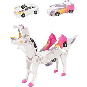 SOYUOI Ultimate Transforming Unicorn Car Toy - Collision to Magical Unicorns!2Pcs Transforming Car-Robot for Kids, Automatic Deformation of Magnetic Connections. Suitable for Boys and Girls Birthday