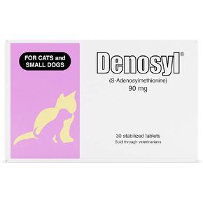 Nutramax Denosyl Liver and Brain Health Supplement for Small Dogs and Cats, With S-Adenosylmethionine (SAMe), 30 Tablets