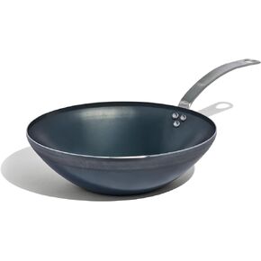 Made In Cookware - 12" Blue Carbon Steel Wok - (Like Cast Iron, but Better) - Professional Cookware - Crafted in France - Induction Compatible