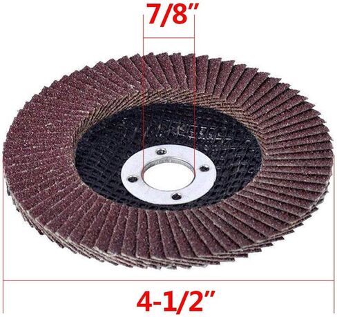 Flap Discs 40 PCS 4.5 Inch - 40 Grit Grinding Discs 4 1/2 Assorted Sanding Grinding Wheels,Aluminum Oxide Abrasives,Grinder disc in Saudi Arabia
