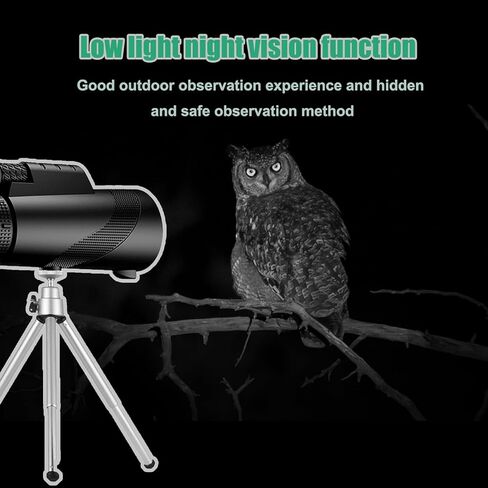 منظار أحادي مقاس 80 × 100 مع حامل ثلاثي القوائم وحقيبة حمل ومشبك هاتف + حامل تلسكوبي مناسب لمشاهدة الطيور والصيد ومشاهدة مناظر الحياة البرية والتصويب على الأهداف in Kuwait