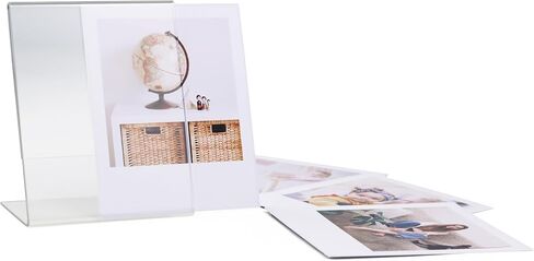 إطار صورة مربع لكاميرا Fujifilm Instax SQ Film SQ1 SQ6 SQ10 SQ20 SQ40 NONS SL660 المربعة الفورية، شفاف، عبوة من 5 قطع. (شكل L) in Saudi Arabia