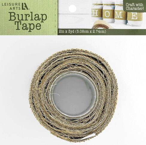 Leisure Arts Adhesive Tape Burlap, Natural in Saudi Arabia