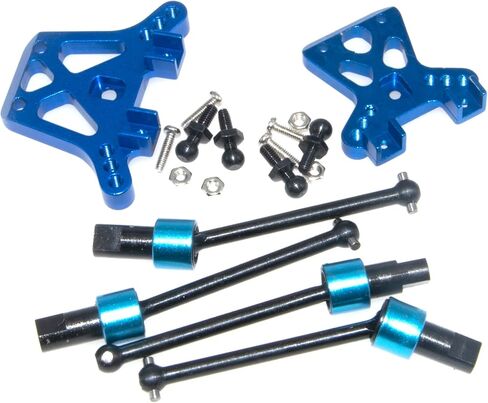 مجموعة ترقية من سبائك الألومنيوم المعدنية لـ Traxxas 1/18 LaTrax Teton Rally Desert Prerunner SST Rc استبدال قطع غيار السيارات 7615 7637 7650 7669 7532 7630 (أزرق) in Saudi Arabia