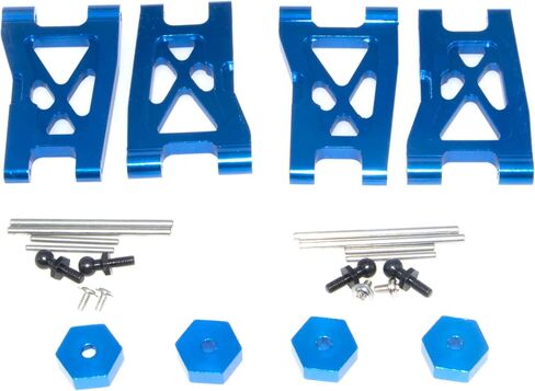 مجموعة ترقية من سبائك الألومنيوم المعدنية لـ Traxxas 1/18 LaTrax Teton Rally Desert Prerunner SST Rc استبدال قطع غيار السيارات 7615 7637 7650 7669 7532 7630 (أزرق) in Saudi Arabia