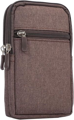 Cell Phone Belt Clip Holster with Card Slot, Vertical Cell Phone Waist Bag for Men, Outdoor Sports Phone Wallet Purse Pack Moblie phone Belt Loop Pouch with Carabiner Hook for Smartphone Under 6.9" in Saudi Arabia