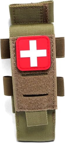 Laser Cut Molle Tourniquet Holder Pouch Tactical First Aid Kit Trauma Medical Shear Pouch Pen&Flashlight Holder IFAK TP Duty Belt Loop in Kuwait