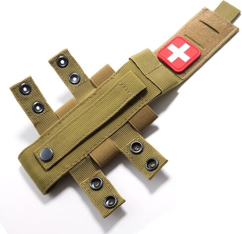 Laser Cut Molle Tourniquet Holder Pouch Tactical First Aid Kit Trauma Medical Shear Pouch Pen&Flashlight Holder IFAK TP Duty Belt Loop in Kuwait