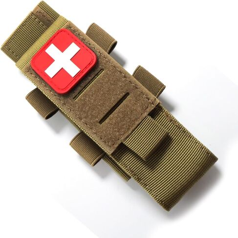 Laser Cut Molle Tourniquet Holder Pouch Tactical First Aid Kit Trauma Medical Shear Pouch Pen&Flashlight Holder IFAK TP Duty Belt Loop in Kuwait