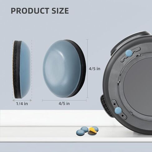 24 Pack Appliance Sliders for Kitchen Appliances Self-Adhesive Small Kitchen Appliance Slider Easy Sliders Appliance Movers Appliance Accessories for countertop Counter Slider Furniture Sliders in Kuwait