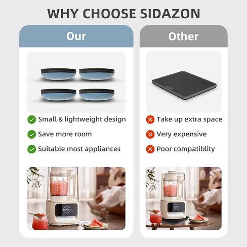 24 Pack Appliance Sliders for Kitchen Appliances Self-Adhesive Small Kitchen Appliance Slider Easy Sliders Appliance Movers Appliance Accessories for countertop Counter Slider Furniture Sliders in Kuwait