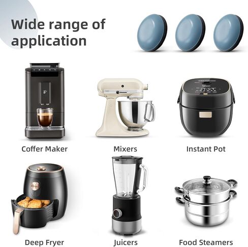 24 Pack Appliance Sliders for Kitchen Appliances Self-Adhesive Small Kitchen Appliance Slider Easy Sliders Appliance Movers Appliance Accessories for countertop Counter Slider Furniture Sliders in Kuwait