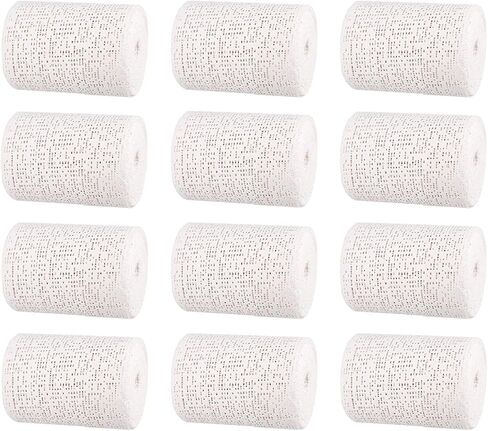 12 حزمة من شرائط الجص المصنوعة من القماش الجص من الشاش السائبة لحرف الهوايات، لفات من القماش الجص مقاس 4 بوصات × 15 قدمًا لصب البطن، وصناعة الأقنعة، والمنحوتات، وقوالب الجسم، والمشروعات اليدوية، وفنون المناظر الطبيعية in Kuwait