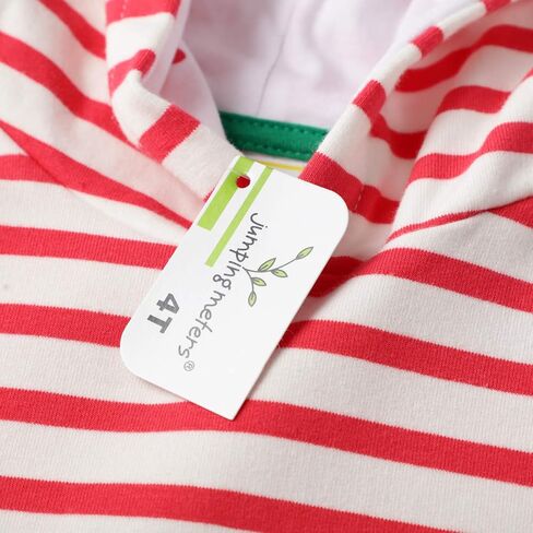 Teen Baby Girls Dress Stripes Hoodie Pullover Cotton Long Sleeve Round Neck Hooded Dresses Clothing in Saudi Arabia