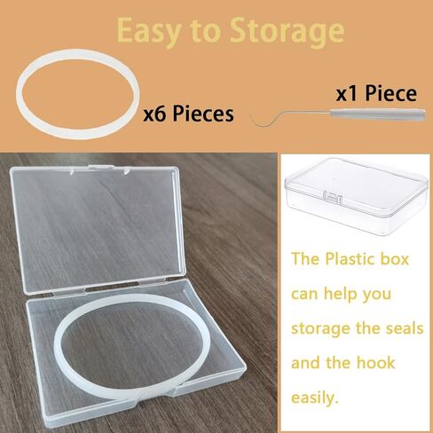 6 عبوات من حشية استبدال الخلاط للنينجا 6 زعانف لأختام ملحقات شفرة الخلاط، حلقة حشية مطاطية 3.2 بوصة للنينجا BL660 1100w BL770 1500w BL663 BL740 BL773CO BL780 BL780CO in Kuwait