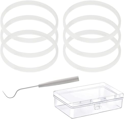 6 عبوات من حشية استبدال الخلاط للنينجا 6 زعانف لأختام ملحقات شفرة الخلاط، حلقة حشية مطاطية 3.2 بوصة للنينجا BL660 1100w BL770 1500w BL663 BL740 BL773CO BL780 BL780CO in Kuwait