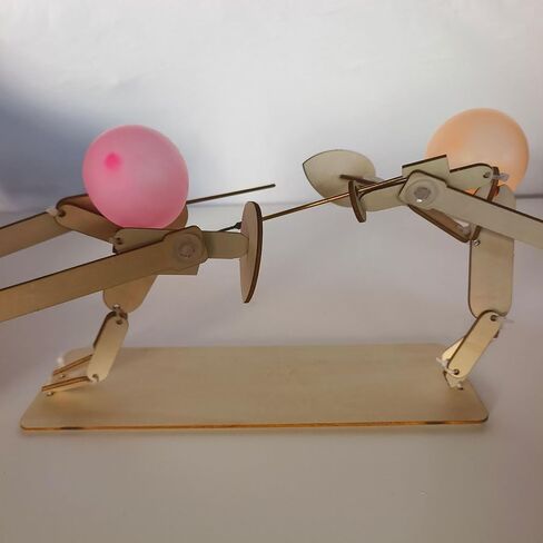 دمى سياج خشبية، معركة بالون رجل الخيزران، لعبتين قتال رجل خشبي، لعبة حفلة بالون سياج جديدة، مع 30 بالونة، 4 أسلحة عشوائية in Kuwait