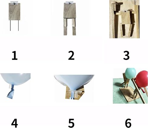 دمى سياج خشبية، معركة بالون رجل الخيزران، لعبتين قتال رجل خشبي، لعبة حفلة بالون سياج جديدة، مع 30 بالونة، 4 أسلحة عشوائية in Kuwait