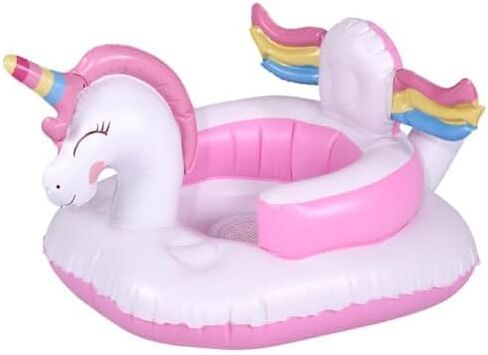 مقعد أطفال Xifamniy Unicorn قابل للنفخ، مقاعد أرضية للأطفال للجلوس، مقاعد للرضع للأطفال الصغار، كرسي أطفال قابل للنفخ مع مضخة هواء مدمجة، 3-36 شهرًا، وردي in Saudi Arabia
