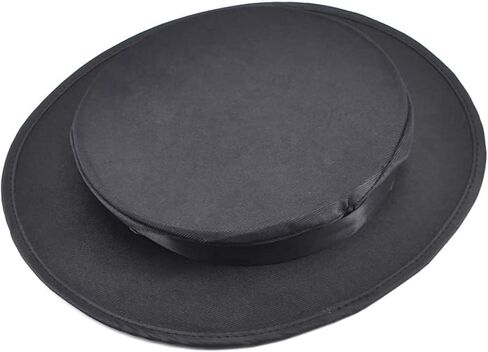 AIMOFAMAG الساحر قبعة قابلة للطي قبعة سحرية قابلة للطي خدعة سحرية مضحكة قبعة حفلات كوميدية سحرية للتحايل الدعامة (أسود) in Kuwait