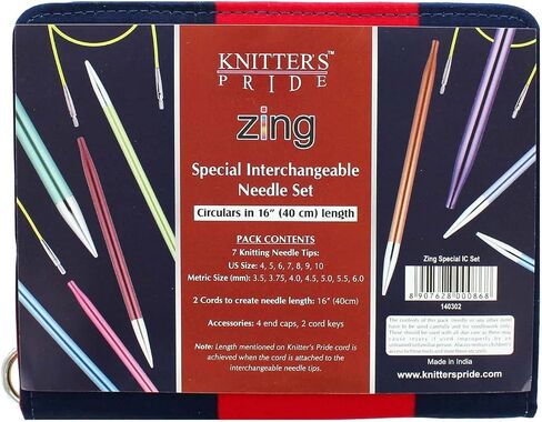 إبرة Knitter's Pride Zing Deluxe الخاصة القابلة للتبديل S، متعددة الألوان in Saudi Arabia