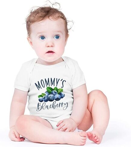 Mommy's Blueberry Baby Girls Boys Newborn Short Sleeve Bodysuit Jumpsuit Onesie 3 Months in Saudi Arabia