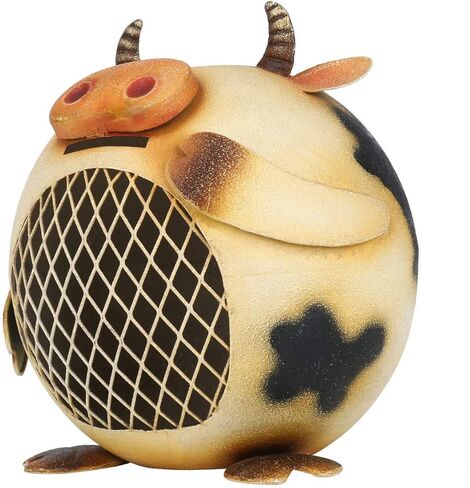 Tooarts حليب البقر حصالة نقود معدنية الحيوان حصالة على شكل حيوان توفير المال غرفة زخرفة صندوق ديكور المنزل هدايا طفلة ، هدايا عيد ميلاد in Kuwait