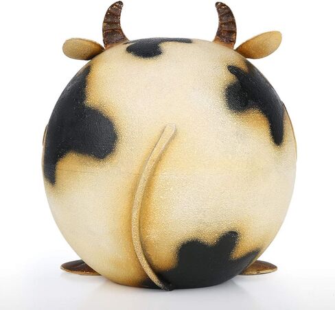 Tooarts حليب البقر حصالة نقود معدنية الحيوان حصالة على شكل حيوان توفير المال غرفة زخرفة صندوق ديكور المنزل هدايا طفلة ، هدايا عيد ميلاد in Kuwait