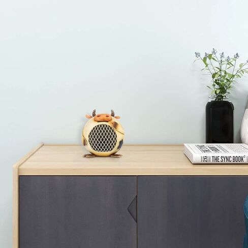 Tooarts حليب البقر حصالة نقود معدنية الحيوان حصالة على شكل حيوان توفير المال غرفة زخرفة صندوق ديكور المنزل هدايا طفلة ، هدايا عيد ميلاد in Kuwait