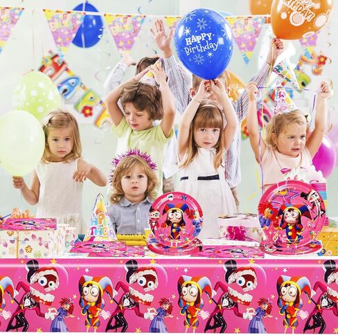 YUNKELIU 41Pcs Birthday party Decorations, Movie Theme Tableware Set Include 20Plates, 20Napkins and 1 Tablecloth for Birthday Party Supplies in Kuwait