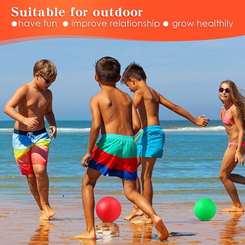 Honoson 12 جهاز كمبيوتر شخصى 6 بوصة ملعب الكرة نطاط نفخ دودج بول كيك بول دودج بول كرات للأطفال البالغين، كرة مطاطية ناعمة مع مضخة للألعاب الرياضية في الهواء الطلق وأنشطة اللعب، الأحمر والأخضر in Kuwait