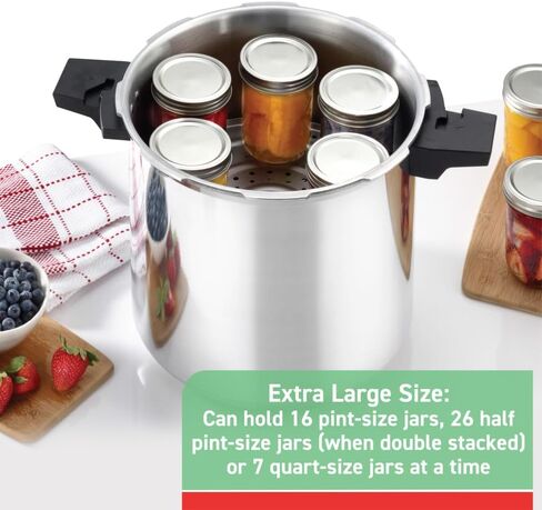 T-fal Ultimate Stainless Steel Pressure Cooker 6.3 Quart Induction Cookware, Pots and Pans, Dishwasher Safe Silver in Saudi Arabia