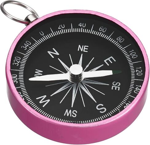 PATIKIL Pocket Compass, Survival Sports Navigation Compass with Key Ring for Outdoors Camping Hiking in Saudi Arabia