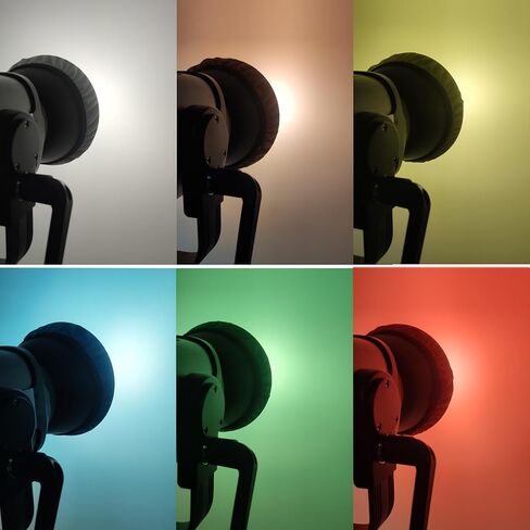 GreatLPT 6 عبوات من جورب ناشر الضوء الناعم مقاس 7 بوصات/180 مم مع شريط مطاطي لضوء استوديو التصوير الفوتوغرافي/عاكس ستروب/عاكس قياسي - أبيض/أحمر/أزرق/أصفر/أخضر/بني in Kuwait