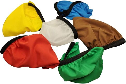 GreatLPT 6 عبوات من جورب ناشر الضوء الناعم مقاس 7 بوصات/180 مم مع شريط مطاطي لضوء استوديو التصوير الفوتوغرافي/عاكس ستروب/عاكس قياسي - أبيض/أحمر/أزرق/أصفر/أخضر/بني in Kuwait