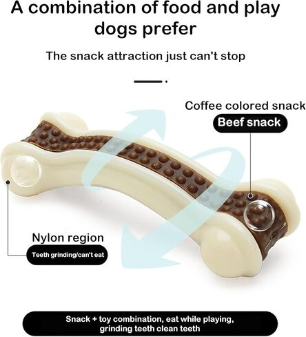 لعبة للكلاب الأليفة - عصا مضغ متينة للتسنين للكلاب الصغيرة، وجبة خفيفة للكلاب الصغيرة والمسترد الذهبي والسلالات الكبيرة، لعبة مضغ للكلاب (حلقة) in Kuwait