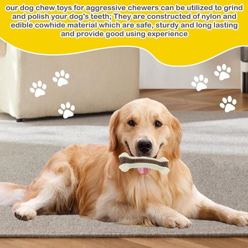 لعبة للكلاب الأليفة - عصا مضغ متينة للتسنين للكلاب الصغيرة، وجبة خفيفة للكلاب الصغيرة والمسترد الذهبي والسلالات الكبيرة، لعبة مضغ للكلاب (حلقة) in Kuwait