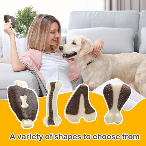 لعبة للكلاب الأليفة - عصا مضغ متينة للتسنين للكلاب الصغيرة، وجبة خفيفة للكلاب الصغيرة والمسترد الذهبي والسلالات الكبيرة، لعبة مضغ للكلاب (حلقة) in Kuwait
