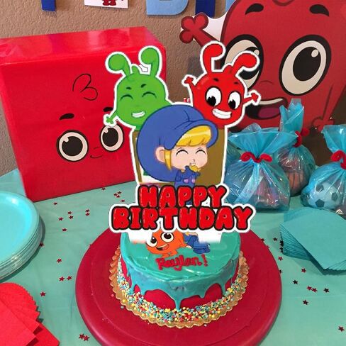 37pcs My Magic Pet Birthday Party Supplies for Morphle Theme Birthday Decorations include Cake Topper and Cupcake Toppers Sets in Saudi Arabia