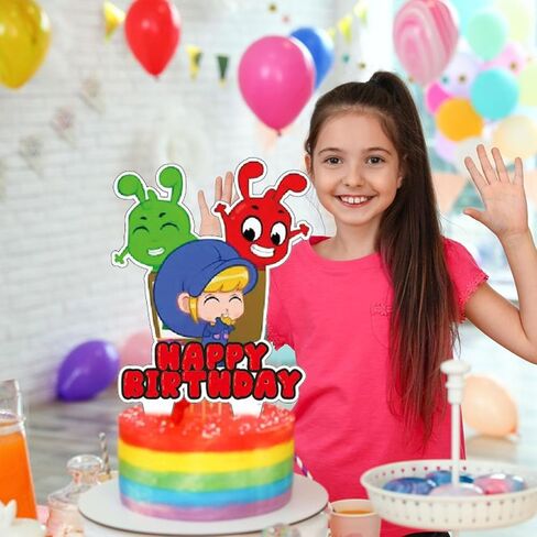 37pcs My Magic Pet Birthday Party Supplies for Morphle Theme Birthday Decorations include Cake Topper and Cupcake Toppers Sets in Saudi Arabia