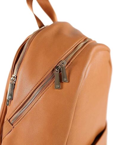 Little Unicorn Skyline Backpack – Diaper, Work, Travel Bag with Changing Pad - Premium Vegan Leather – Lightweight & Durable Design – 5 Interior Pockets – Easily Wipes Clean (Cognac) in Saudi Arabia